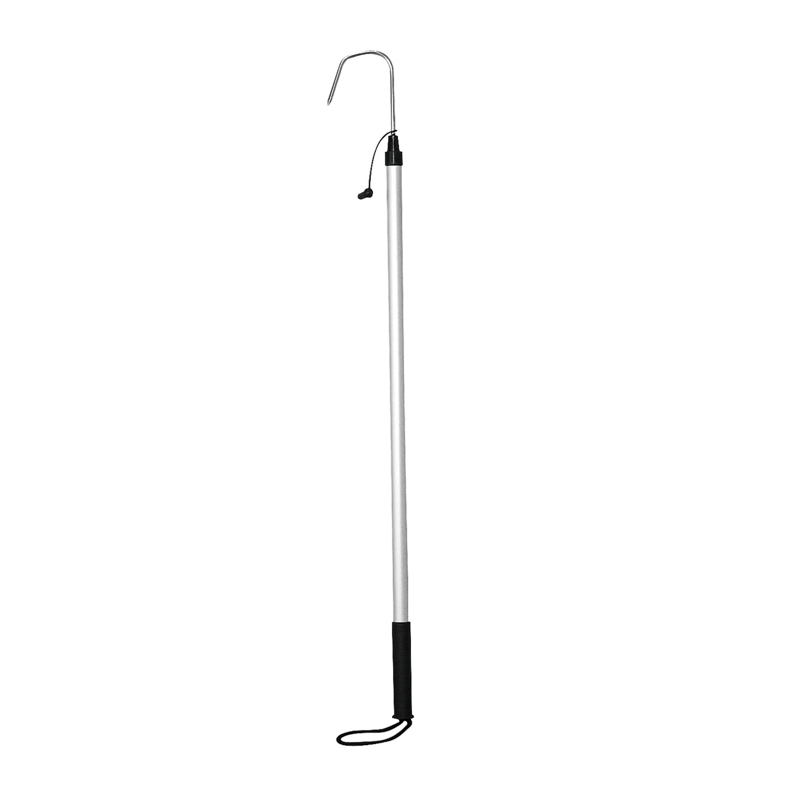 Aluminyum Balık Kancası . Çap Ø25mm, L.1370mm & Inox kanca Ø8mm x W.100mm