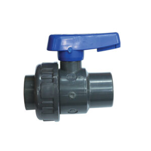 Ball Valve 1", Single Union BSPT, Plastic, Grey