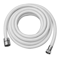 Shower Hose Braid, 3m, 1/2"-3/8" threads, Ø13mm, White