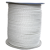 BAĞLAMA HALATI- çift burgulu-üç kollu polyester halat, 36mm, beyaz