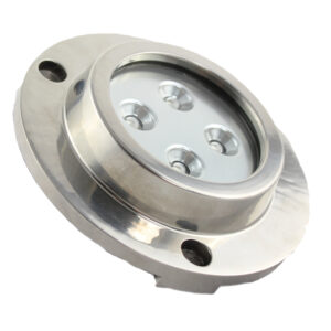 AquaLED SUALTI LED LAMBA, DOĞAL BEYAZ, KROM SS316, 12 & 24V, 10W
