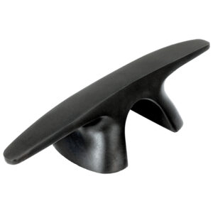 Bull Dog Cleat, Inox 316, 200mm (8''), Black