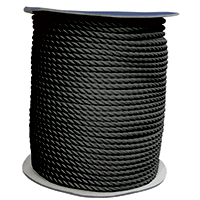 CABO Bağlama Halatı-Üç Kollu,Polyester, Siyah, Diam.14M