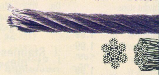 WIRE ROPE , AISI 316, 7*19 , 5 MM