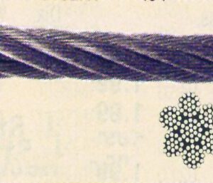 WIRE ROPE , AISI 316, 7*19 W/ PVC COATING 3-6MM