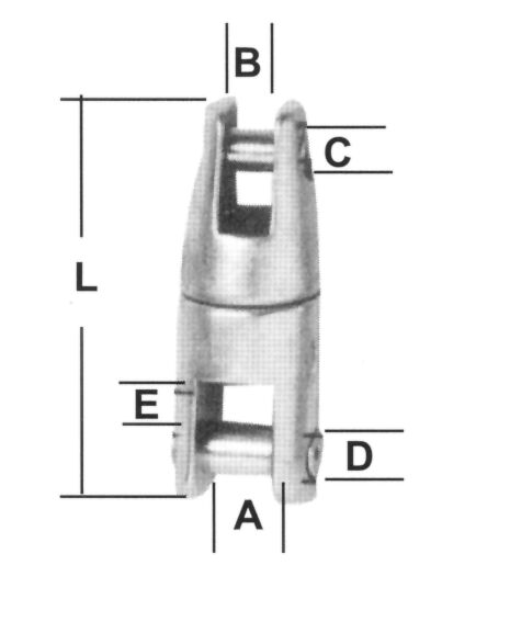 ANCHOR CHAIN CONNECTION INOX FOR CHAIN 10 & 12MM