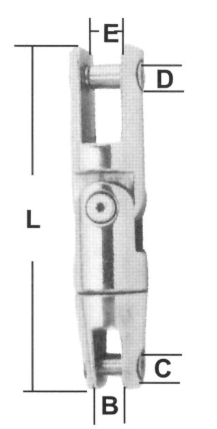 Çapa Zincir Bağlantı Konnektörü, Inox 316, 6&8 mm zincir için