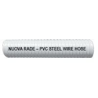 Sıvı Atık-Su Transfer Hortumu , PVC, Beyaz, Çelik Telle Güçlendirilmiş Ø32mm, 1 1/4''